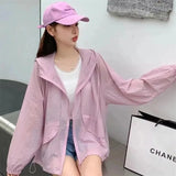 Weiyinxing Sunscreen Clothes Ice Silk Thin Women's Summer Jacket 2023 New Loose Breathable Light Sun-Protective Clothing Outside