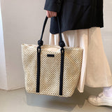 Weiyinxing Straw Women Tote Bag Luxury Designer 2023 Rattan Woven Handbags Handmade Travel Shopper Shoulder Bag Casual Beach Bag new