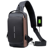 Weiyinxing Men Sling Backpack Cross Body Shoulder Chest Bag Anti-theft Travel Motorcycle Rider Waterproof Oxford Male Messenger Men's Bags