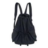 weiyinxing Ruched Drawsting Backpacks for Women Casual Nylon Lady Backpack Light Weight Students Bag Large Capacity Travel Sac 2023