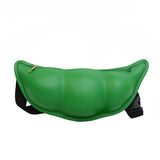 Weiyinxing Luxury Female Belt Bag Funny Edamame Waist pack Clutch Fashion Leather Shoulder Crossbody Chest Bags Summer Ladies Waist Bag