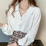 Weiyinxing Women Blusas Mujer De Moda 2023 Long Sleeve White Blouse Women Blouses Shirts Chiffon Blouse Shirt Women Tops Blusa D389