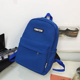 weiyinxing New Solid Color Waterproof Nylon Women Backpack Female High Quality Portable Travel Bag Unisex Small Schoolbag Cool Boy