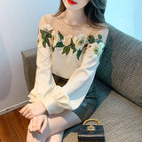 Weiyinxing Blouses Femme Long Sleeve Blouse Women Blusas Mujer De Moda 2023 Women Tops O-Neck Chiffon Blouse Shirt Tops Women E775