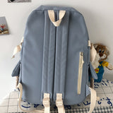 weiyinxing Kawaii Nylon Women Backpack Fashion Waterproof Rucksack for Teen Girls School Bag Cute Student Bookbag Travel Mochila