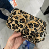 Weiyinxing Women Handbag Leopard Leather Shoulder Bags Female Casual Solid Color Messenger Bag for Women Luxury Underarm Bag