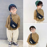 Weiyinxing Color Children's Small Shoulder Bag Boys Kids Chest Bags Baby Girls Letter Coin Purse Waist Bags Outgoing Messenger Bags