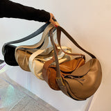 Weiyinxing New Vintage Saddle Bag Small PU Leather Shoulder Crossbody Bag For Women Brand Designer Lock Flap Purse And Handbags Female