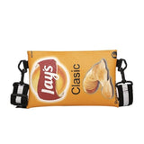 Weiyinxing Potato Chips Crossbody Handbag Women Canvas Shoulder Bag Mini Cartoon Printing Girl Envelope Bags Female Clutch Cute Purse