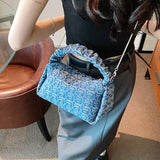 Weiyinxing Denim Hobos Totes Shoulder Crossbody Bags for Women Handbags and Purses 2023 New Brand Design Messenger Bags