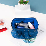 Weiyinxing New Fashionable Hot Stamping Starry Sky Toiletry Bag Women 2PCS In One Large-capacity Makeup Bag Cosmetic Organizer Bag