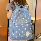 Weiyinxing Women New Laptop Kawaii Printing Lady Book School Bag Girl Nylon Fashion Cool Female Travel Cute College Backpack Student Trendy