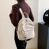 weiyinxing Designer Fashion Women Leather Backpack Soft Solid Color Multi-Function Small Backpack Female Ladies Shoulder Bag Girl Purse