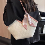 Weiyinxing Trendy Casual Luxury Design For Women Shoulder Bags 2023 New Large Capacity Handbags Multicolour Fashion Ladies Work Tote