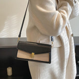 Weiyinxing Fashion Women Flap Bags Casual Patchwork Shoulder Bag Luxury Designer Square Crossbody Bag Trendy Female Handbag and Purses
