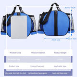Weiyinxing Soccer Carrying Bag Portable Round Shaped Volleyball Storage Pouch Elastic Removable Shoulder Strap Hook for Outdoor Sports