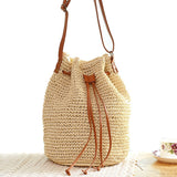 Weiyinxing Rattan Women Shoulder Bags Wicker Woven Large Capacity Tote Tassel Crossbody Bag 2023 Summer Beach Big Purses Travel Bag