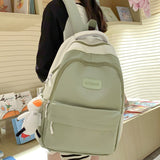 Weiyinxing Female Gray Cute College Backpack Girl Travel Book Backpack Nylon Fashion Ladies Leisure Bag Women Laptop School Bags