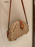 Weiyinxing Cute Fashion Straw Woven Crossbody Bags New Small Luxury Designer For Women Handbag And Purse Summer Beach Coin Wallet 2023