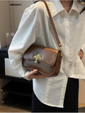 Weiyinxing Classic Vintage Luxury Designer For Women Shoulder Bags New Summer Fashion Leather Handbag Simple Style Casual PU Crossbody