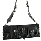 Weiyinxing Handbags For Women Half-moon Leather Hasp Shoulder Crossbody Bag Luxury Designer Ladies Underarm Bags Hobo 2024 Fashion
