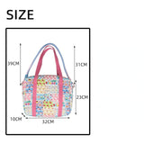 Weiyinxing New Style Fashion Cotton Mommy Shoulder Bag Colorful Pattern Multifunctional Handbag Large Capacity Shopper Tote Bags