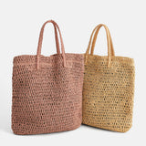 Weiyinxing Straw Women Shoulder Bags Wicker Woven Handbags Rattan Summer Beach Bag Large Capacity Tote Lady Big Purses Shopper New