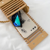 Weiyinxing Bamboo Woven Box Women Shoulder Bags Hollow Wicker Beading Crossbody Bag Rattan Summer Beach Small Phone Purse Bali 2023