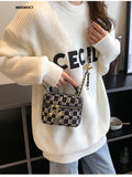 Weiyinxing luxury designer for women fashion crossbody bag summer casual canvas handbags 2023 new classic vintage shoulder shopping