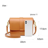 Weiyinxing Genuine Cow Leather Women Shoulder Bag Solid Color Clutch Ladies Bags for 2023 Shoulder Bag Small Crossbody Bag Sac A Main