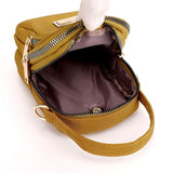 Weiyinxing Women Leisure Mobile Phone Shape Nylon Shoulder Bag Travel Luxury Handbag Zipper Multiple Pocket Female Trend Mini Crossbody Bag