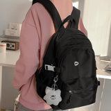 Weiyinxing Purple Travel Waterproof School Bag Women New Nylon Laptop Book Bag Trendy Fashion Cute Female Ladies College Backpack Cool