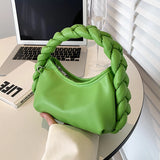 Weiyinxing Luxury Design Women Hobo Pleated Tote Bag Candy Color Underarm Bag Small Handbag And Purses Shoulder Bag Female Hobos BolsO