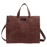 Weiyinxing Capacity Corduroy Bags for Women Winter Crossbody Solid Color Casual Women's Handbags Messenger Shoulder Bag Shopping Bags
