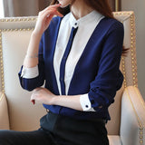 Weiyinxing Sleeve Chiffon Blouse Shirt Tops Blouse Women Blusas Mujer De Moda 2023 Stand Collar Office Blouse Shirt Blouses Blusa D642