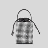 weiyinxing Square Diamonds Women Handbags Shinny Rhinestone Shoulder Crossbody Bags Luxury Glitter Evening Party Bags Small Purses