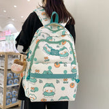 weiyinxing Kawaii Girls Backpack Schoolbag Fashion Cartoon Bookbag Waterproof for Teen Nylon Cute Women Mochila Shoulder Rucksack