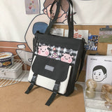 Weiyinxing Capacity Canvas Bag Female Messenger Japanese Versatile Student Class Handbag Lovely Mori Single Shoulder Bag