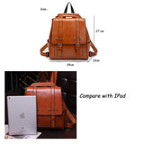 weiyinxing Vintage Women Backpack for Ladies Designer Travel BackBag Shoulder Bag High Quality Oil Wax Leather Female Backbag Mochila