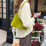 Weiyinxing Women Shoulder Bags 2023 PU Leather Purses and Handbags with Zipper Female Shopper Fashion Casual Solid Color Underarm Hobo Bags