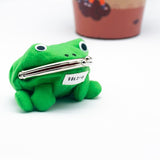 weiyinxing Adorable Anime Frog Wallet Coin Purse Key Chain Cute Plush Frog Cartoon Cosplay Purse for Women Bag Accessories