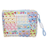 Weiyinxing Ladies Cotton Cosmetic Bag for Women Fashion Clutches Handbag Cute Portable Make Up Mommy bag Large Capacity Storage Bags