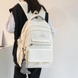 Weiyinxing Women Backpack Nylon Female Harajuku School Bag College Book Lady Travel Backpack Kawaii Fashion Girl Bag Men Student New