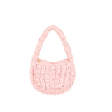 Weiyinxing Quilted Small Tote Bag Designer Ruched Canvas Shoulder Bags Casual Nylon Padded Handbags Simple Female Purses 2023 Sac