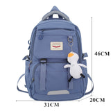 weiyinxing Fashion Lovers Rucksack High School Bookbag for Girls Boy Schoolbag Women Travel Bag Mochila Men Laptop Backpack Black