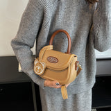 Weiyinxing Cute Bear Casual Saddle Bag for Women Korean Style 2023 Winter New Trend Coin Purse Female Fashion Pu Leather Shoulder Bag