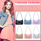 Weiyinxing Women PU Leather Small Shoulder Underarm Bag Ladies Vintage Butterfly Chain Pure Color Zipper Mini Purse Handbag