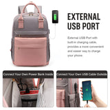Weiyinxing Women's Travel Backpack Fashion USB Charging Laptop Lightweight Handbag School Bags For Girls Multifunctional Suitcase Backpacks