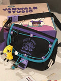 Weiyinxing New High-capacity Student Retro Girl Satchel Mailman Bag Street Couple Shoulder Bag Ins Versatile