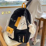 Weiyinxing Schoolbag Female Junior High School Student Korean Version Harajuku Ulzzang College Backpack Versatile Japanese Backpack